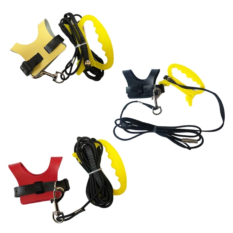

Anti-bite Flying Band Pet Bird Parrot Leather Harness Lead Leash OutdoorTraining Rope Belt 1PC Black/ Red /Yellow