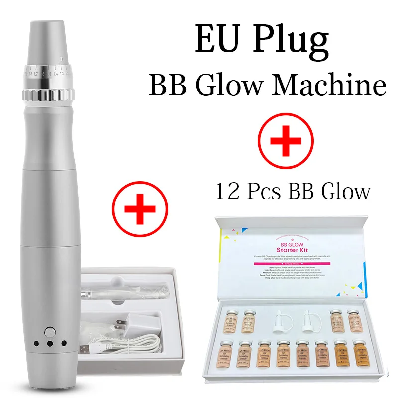 BB крем светящийся аппарат DermaWhite ампульная сыворотка ручка для удаления акне шрамов и морщин удаление пигментации USB электрическая Беспроводная Дерма ручка - Цвет: EU machine bb cream6