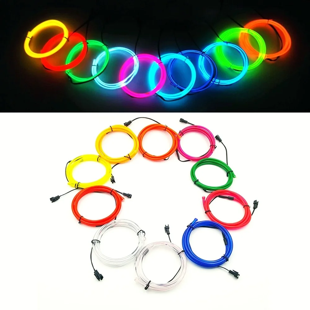 

Single Side Line,Cold Light, Ten-color Colorful Light Bar 5 Meters,festival Party Atmosphere Arrangement,Inside The Car Decorate