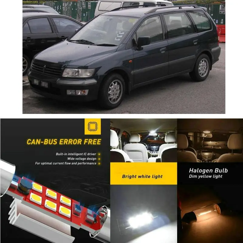 Светодиодные внутренние автомобильные фары для MITSUBISHI space runner n6w star mpv dga wagon n9w n8w