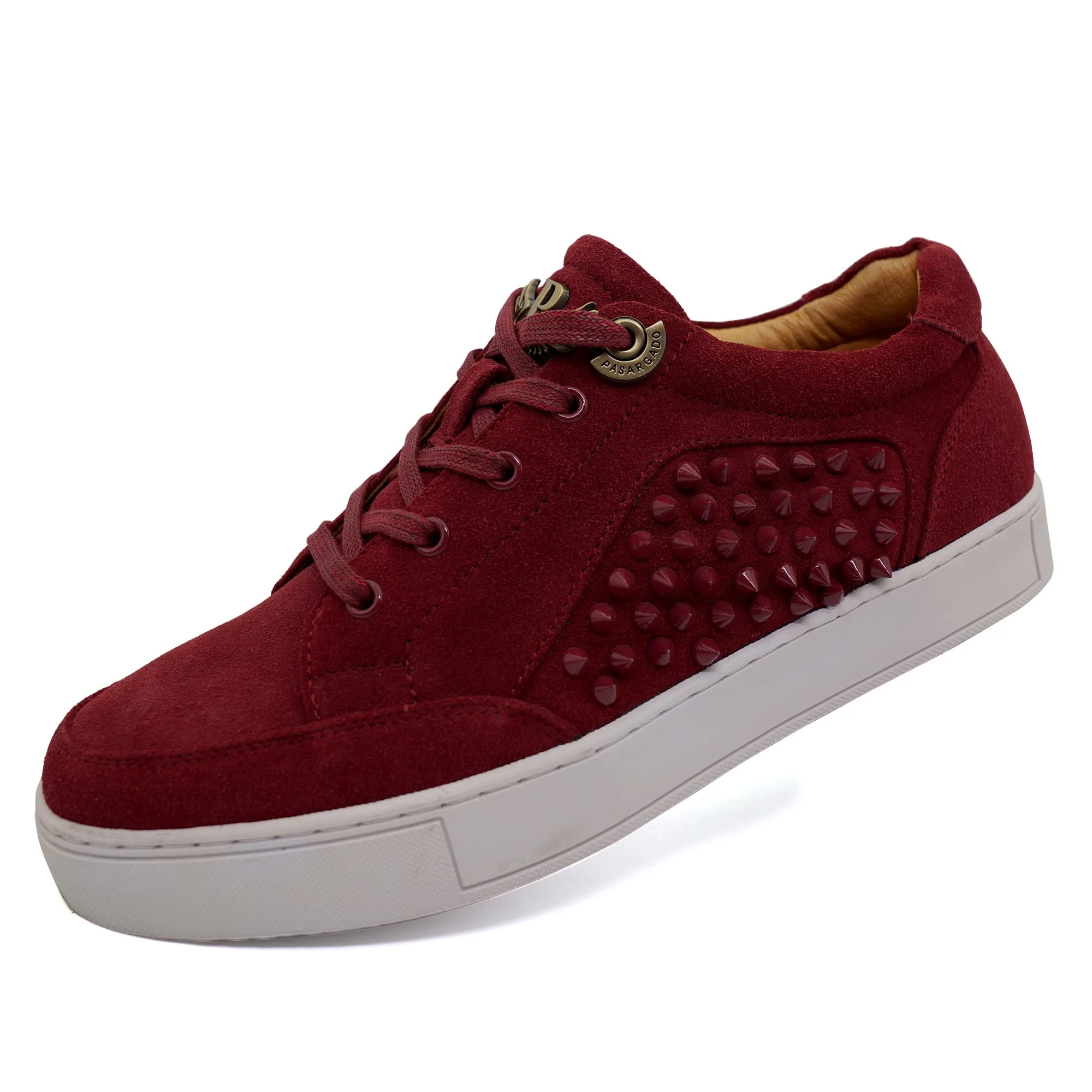 

Men Hot Casual Sneakers Leather with Metal River Short Size Cheaper Shoes Hiking Outdoor Running Walking Sport Shoes