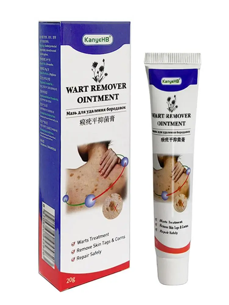 

1Box Wart Remover Ointment Wart Removal Cream For Body Skin Tag Cream Herbal Extract Foot Corn Plaster Warts Care Ointment