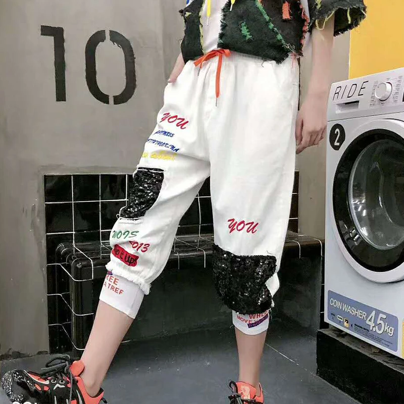 Max LuLu 2020 новые летние модные корейские женские эластичные шаровары повседневные