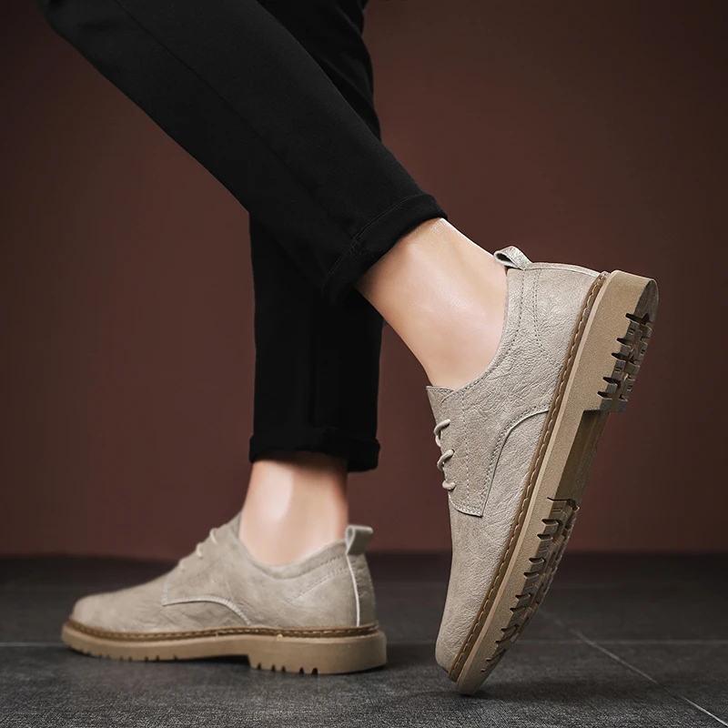 

Men Casual Flat Shoes Men Leisure Shoes Zapatos Casuales Para Hombre Men's Leather Casual 2020 New Breathable Mens Hot Sale