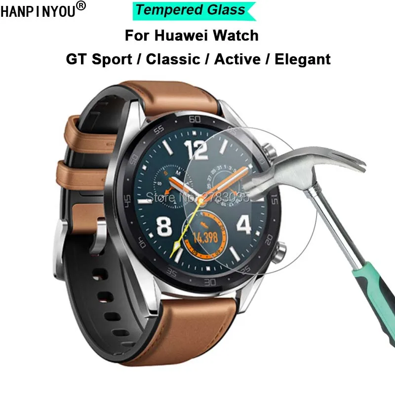 For Huawei Watch GT Sport / Classic / Active / Elegant Smart Watch 2.5D Toughened Tempered Glass Film Screen Protector Guard