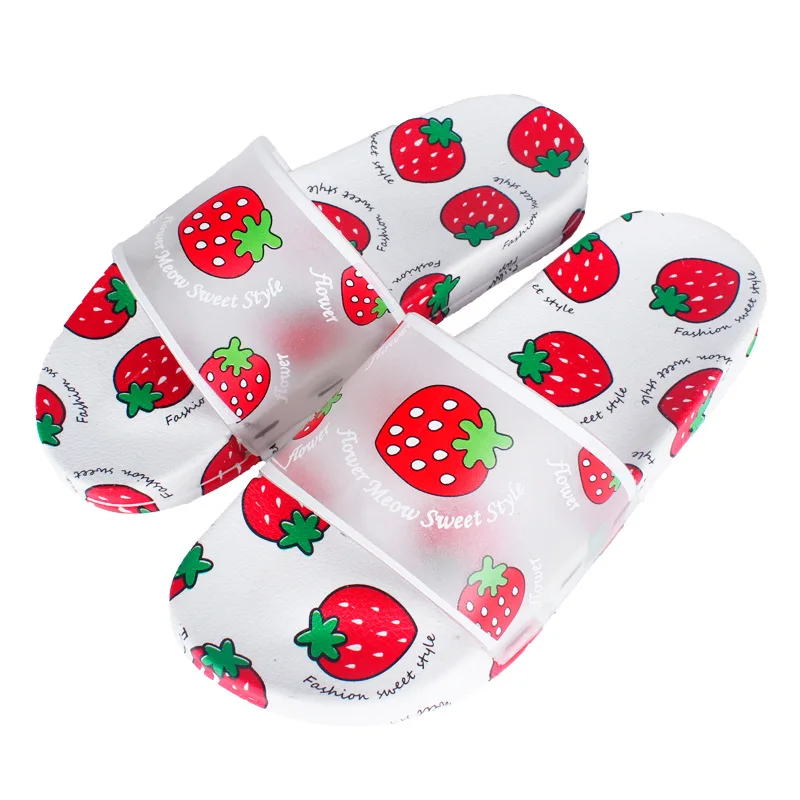 Милые летние тапочки Нескользящие домашние шлепанцы для дома Женские ванной