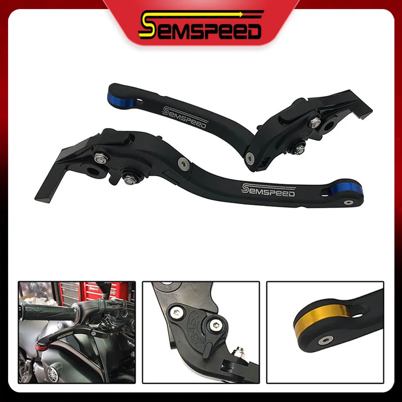 Для KAWASAKI ZX 6R ZX6R ZX636 636 2007 2018 ZX10R 10R 2006 2015 Semspeed рычаги тормоза мотоцикла складные