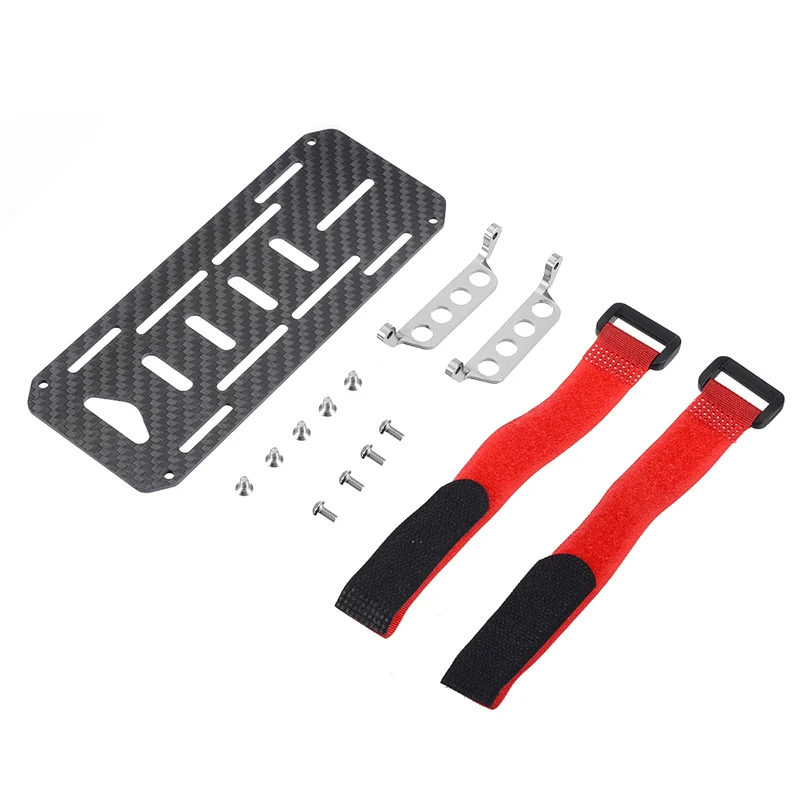 Пластина для крепления аккумулятора автомобиля из углеродного волокна 155*62*16 мм с