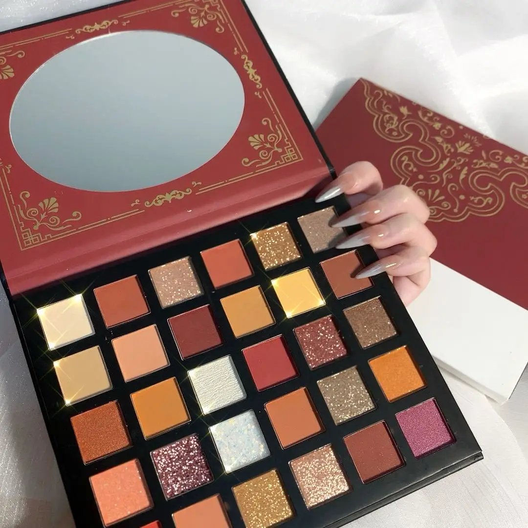

30 Colors Glitter Eyeshadow Palette Set Shimmer Eye Makeup Palette Pigmented Makeup Eyeshadow Palette Long Lasting Waterproof