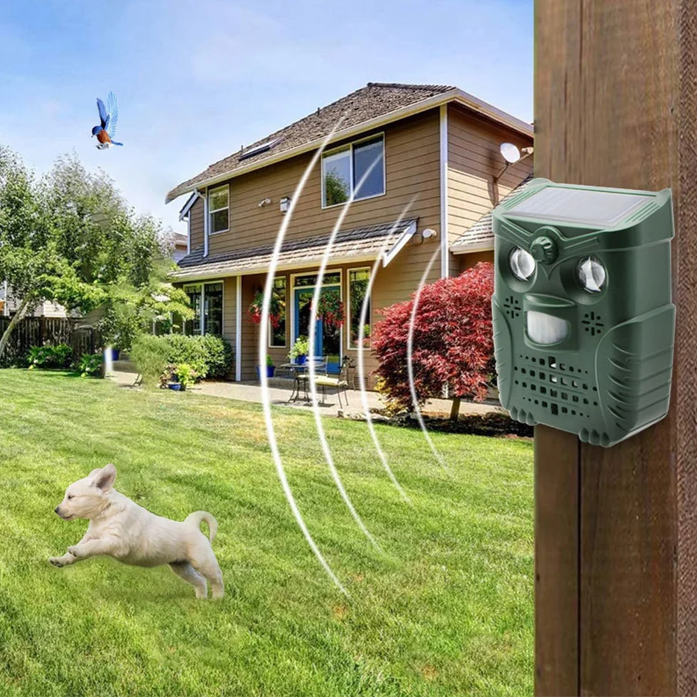 

With Flashing Light Raccoon Outdoor Garden Dispeller Pest Control Solar Powered Agriculture Ultrasonic Animal Repeller Orchard