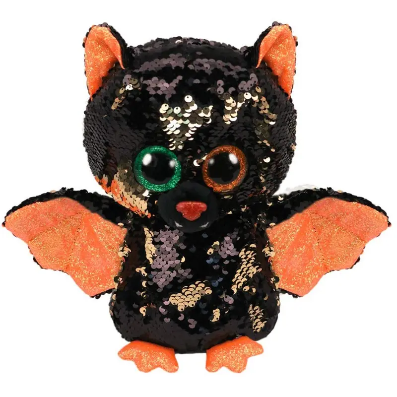 Sequin Bat Ty плюшевый Кукла в виде животных с блестками мягкая плюшевая кошка сова лиса кролик Единорог Фламинго овечка Дракон Собака игрушечные Пингвины " 15 см - Цвет: Sequin Bat