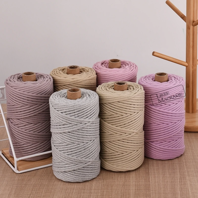 Плетеный шнур для макраме 5 мм * 100 м | Дом и сад