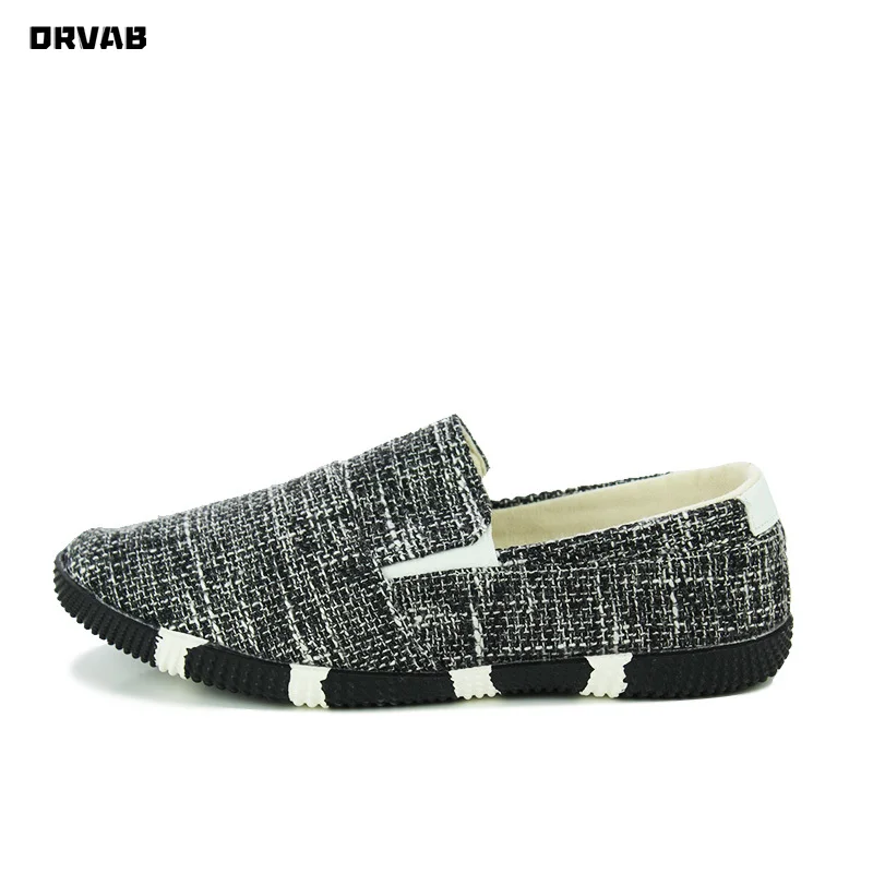 Breathable Summer Shoes Men Linen Hemp Slip-On Driving Moccasin Soft Comfortable Sneakers Non-slip Loafers Mens Casual | Обувь