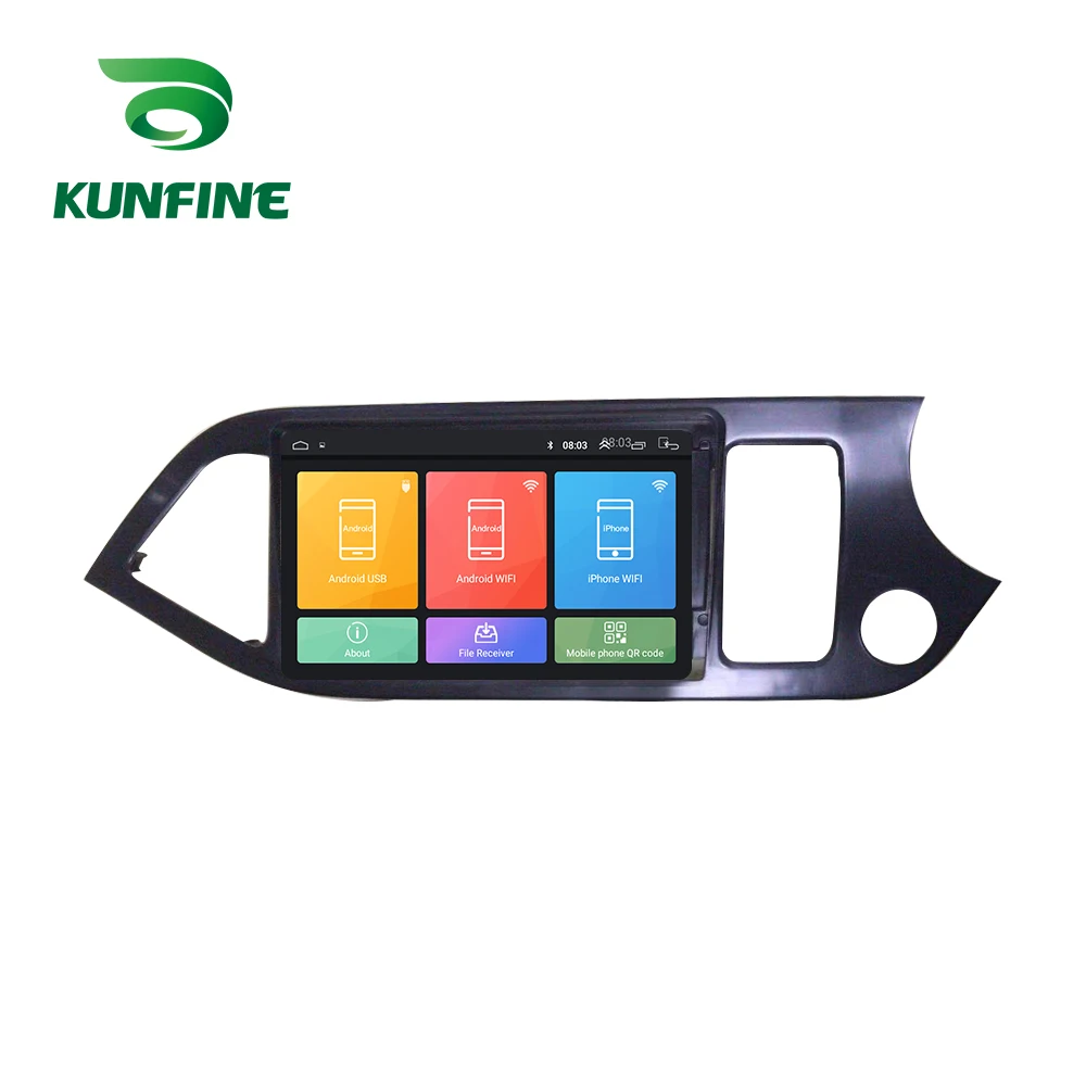 Восьмиядерный Android 10 0 автомобильный DVD GPS навигационный плеер Deckless стерео для KIA