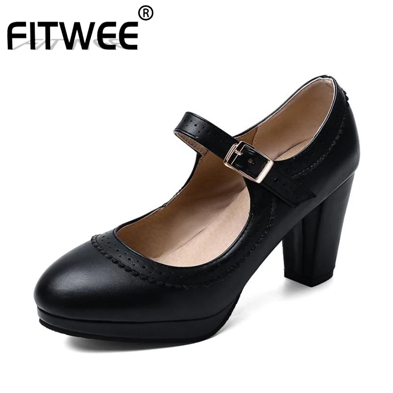 FITWEE 6 Цвет женская обувь женские туфли лодочки Сезон весна Новинка Модные