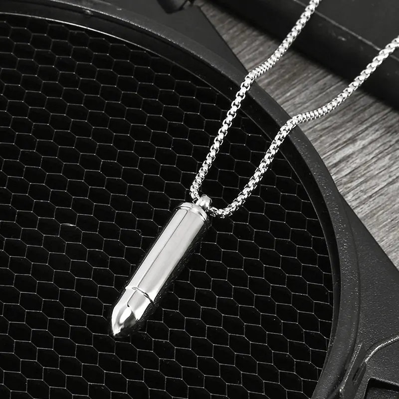 DICAYLUN ожерелье с кулоном в виде пули полые урны для кремации кулон пеплом из