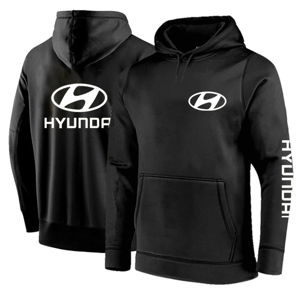 

Весенние мужские толстовки унисекс с логотипом Hyundai Motor, флисовые толстовки с длинным рукавом и молнией, мужские свитшоты куртка в стиле пан...