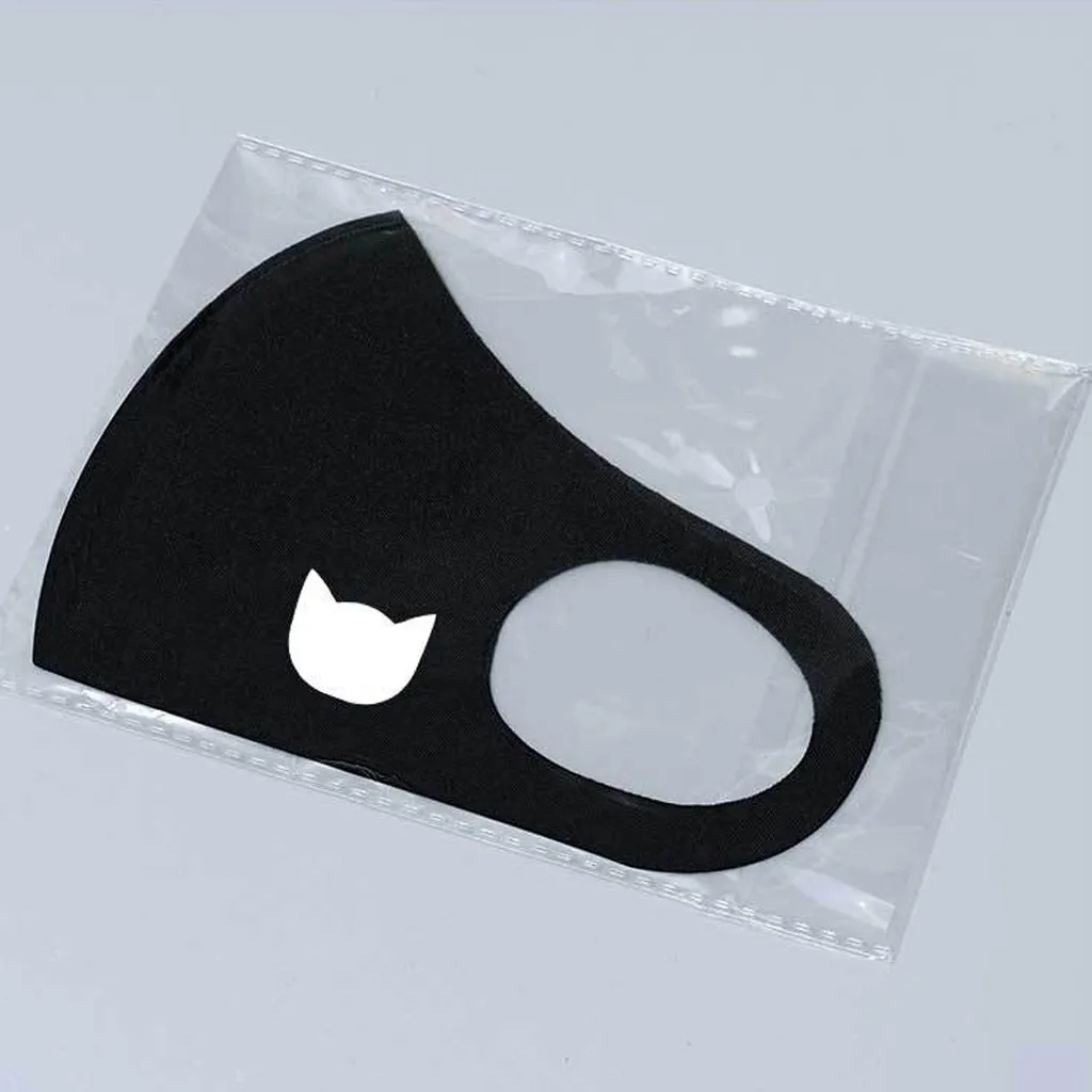 Маска с мультяшным рисунком Пылезащитная Ветрозащитная маска для спорта на