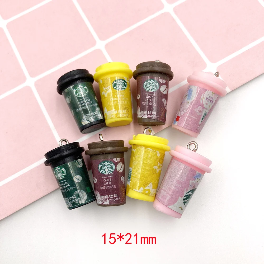 10 шт./лот 3D миниатюрная кружка для напитков кабошон из смолы поделки имитация