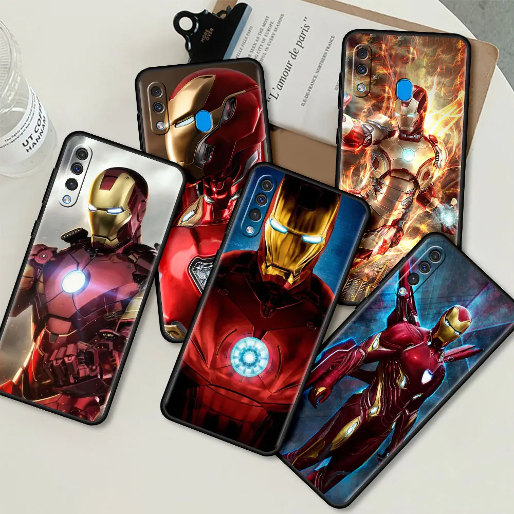 Marvel Design Case For Samsung Galaxy A51 A12 A52 A21s A71 A50 A10 A70 A30 A20e A20s A40 Black Soft Cover Iron Man