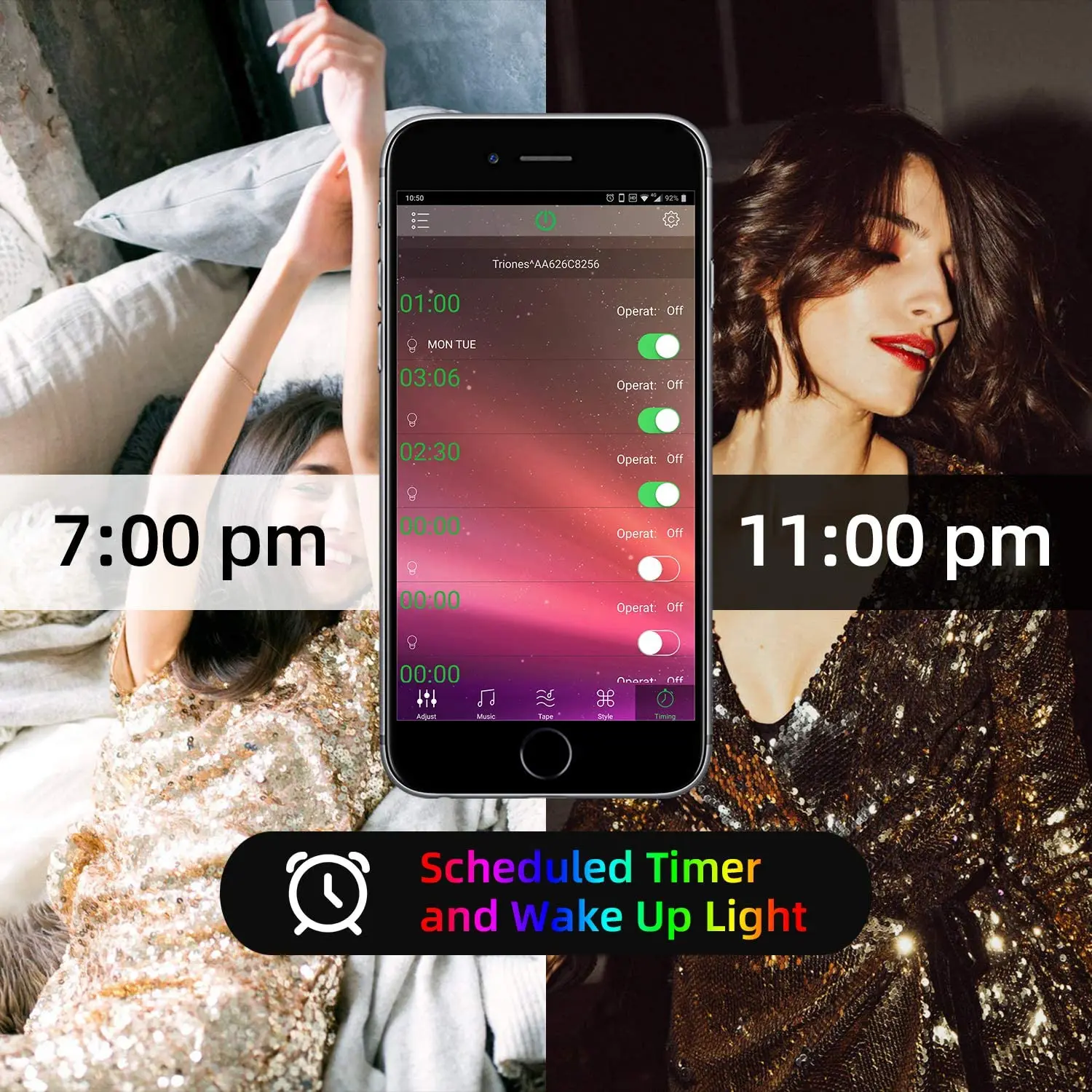 

LED Lights With 13 Sets Of 5050 Bluetooth Lights With Set APP Control Colorful Marquee Strips Epoxy Waterproof Neon Lights