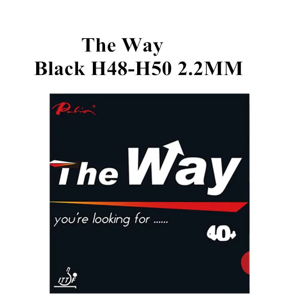 Black ThE WAY Palio 40+ резина для настольного тенниса HK1997 ракетки для настольного тенниса ракетка Спортивная pingpong Резина - Цвет: Black ThE WAY