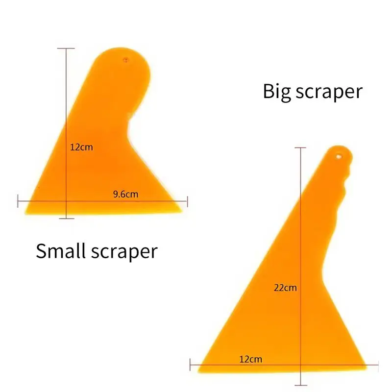 

Car High Quality Seven Pieces Glass Durable Protective Film Installing Tool Yellow Seven-Piece Film Tool Set Window Tool Set