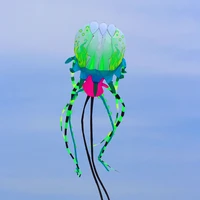 free shipping large jellyfish kites line outdoor power kite flying octopus kite for adults open kitesurfing papalote 3d kite