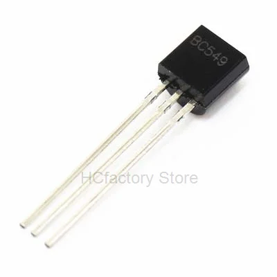 Оригинальный реле мощности 100 шт., транзистор BC549C + BC559C 100 мА 30 в 0,1a BC549 BC559 NPN TO-92. .. Список оптовых продаж