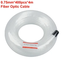 0 75mm400pcs4m end glow pmma optic fiber cable for star ceiling light