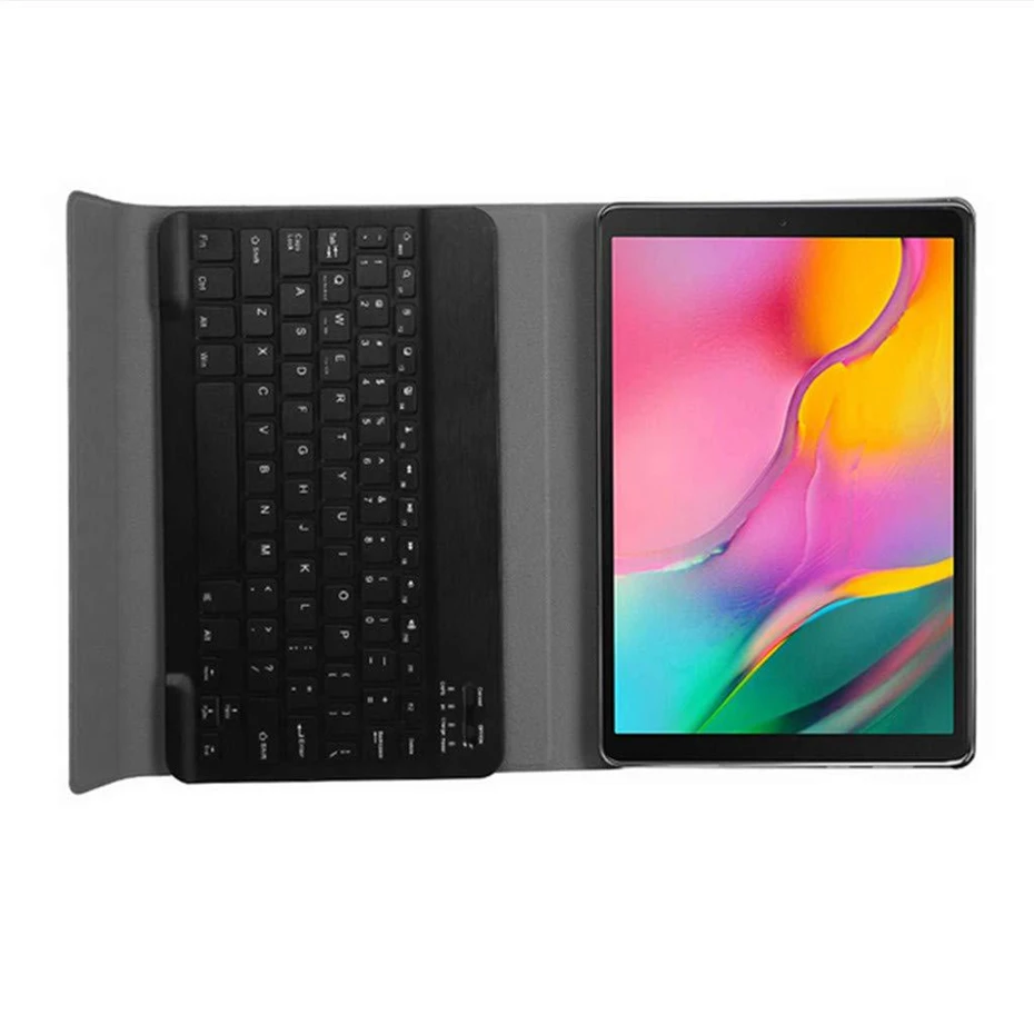 Кожаный чехол с Bluetooth клавиатурой для Samsung Galaxy Tab S5e 2019 SM T720 T725 планшета S5e|Чехлы