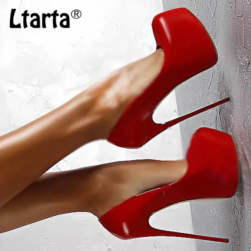 LTARTA 2019 женские туфли с круглым носком на очень высоком каблуке пикантные