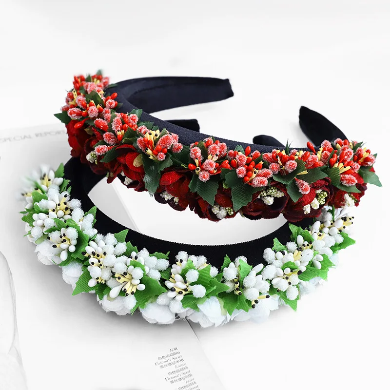 Повязка для волос женщин и девушек повязка на голову с большими красными