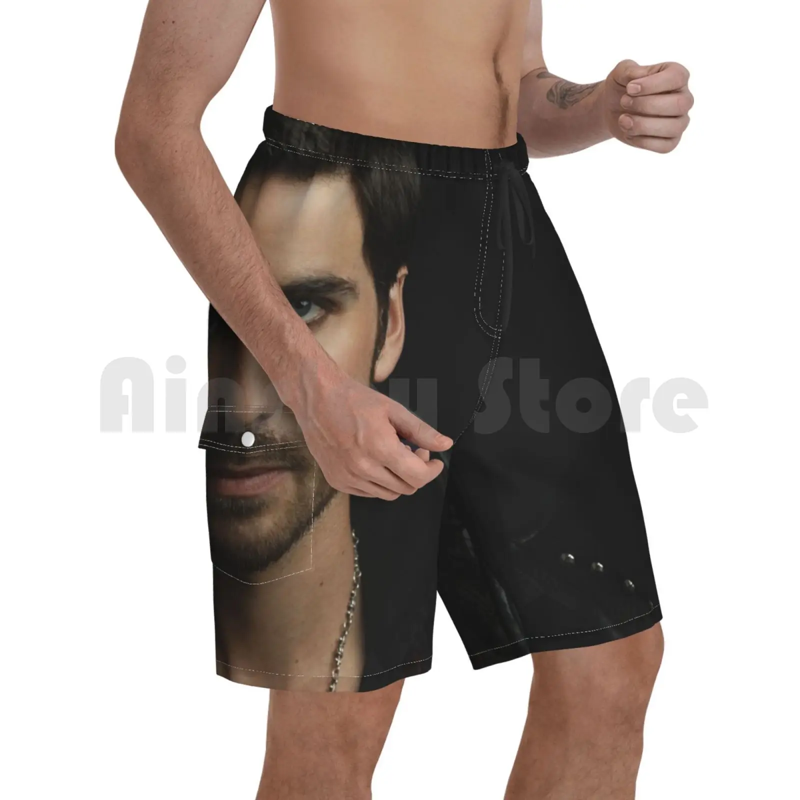 

Colin O'donoghue As Captain Hook Beach Shorts Men Beach Pants Swim Trunks Colin Odonoghue Captain Hook Killian Jones