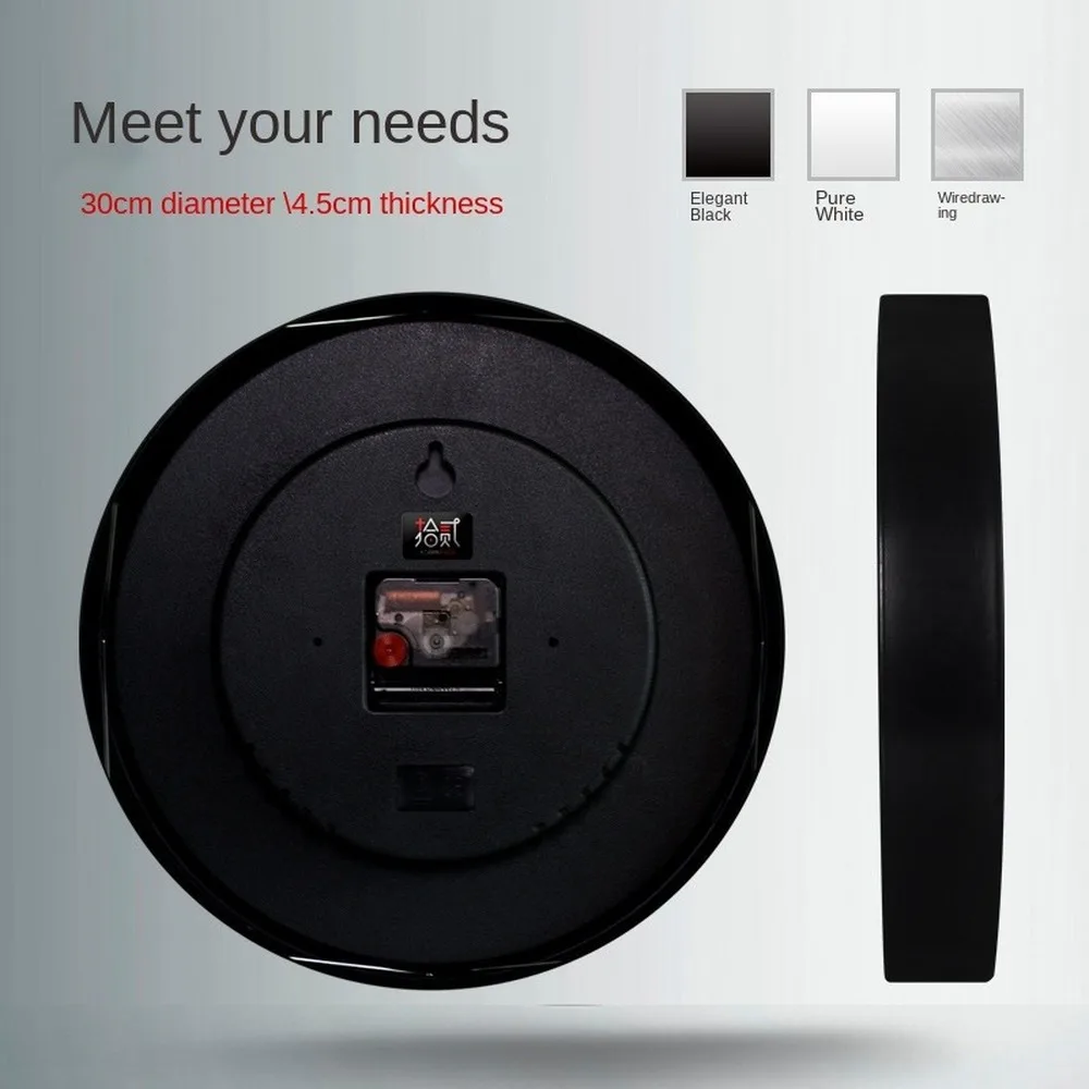 Задняя часть времени/металл/кварцевые Висячие Часы для гостиной креативные