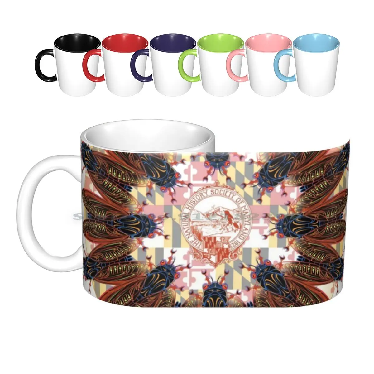 

Cicada Brood X-2021 Ceramic Mugs Coffee Cups Milk Tea Mug Cicadas Brood X Insects Maryland Entomology 17 Year Phenomena