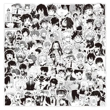 10/30/50/100PCS Anime Stickers Mix Demon Slayer Attack on Titan Sticker Skateboard Car Laptop Motorcycle Luggage Kid Sticker Toy