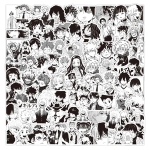 103050100pcs anime stickers mix demon slayer attack on titan sticker skateboard car laptop motorcycle luggage kid sticker toy free global shipping