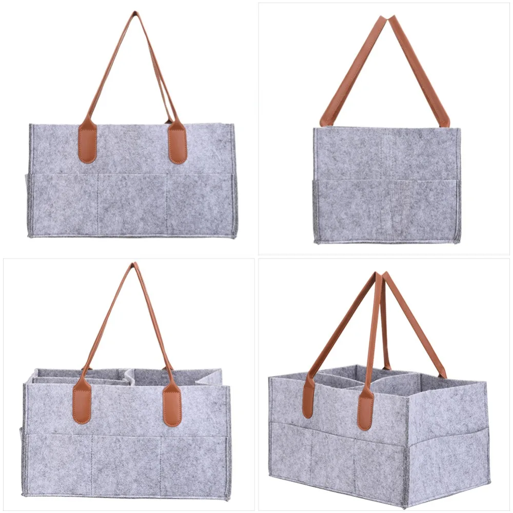 38 см x 27 см x 18 см Новые складные серые детские пеленки Caddy детские салфетки сумка-Органайзер портативный контейнер для хранения подгузников
