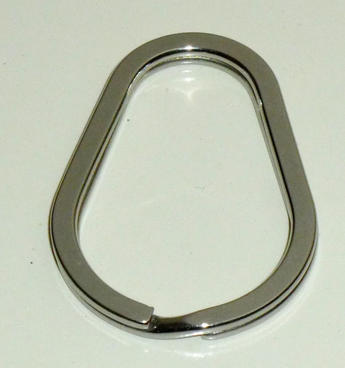 1000 шт. Высокое качество нержавеющая сталь Разделение брелоки 4 см x 2 5 в форме