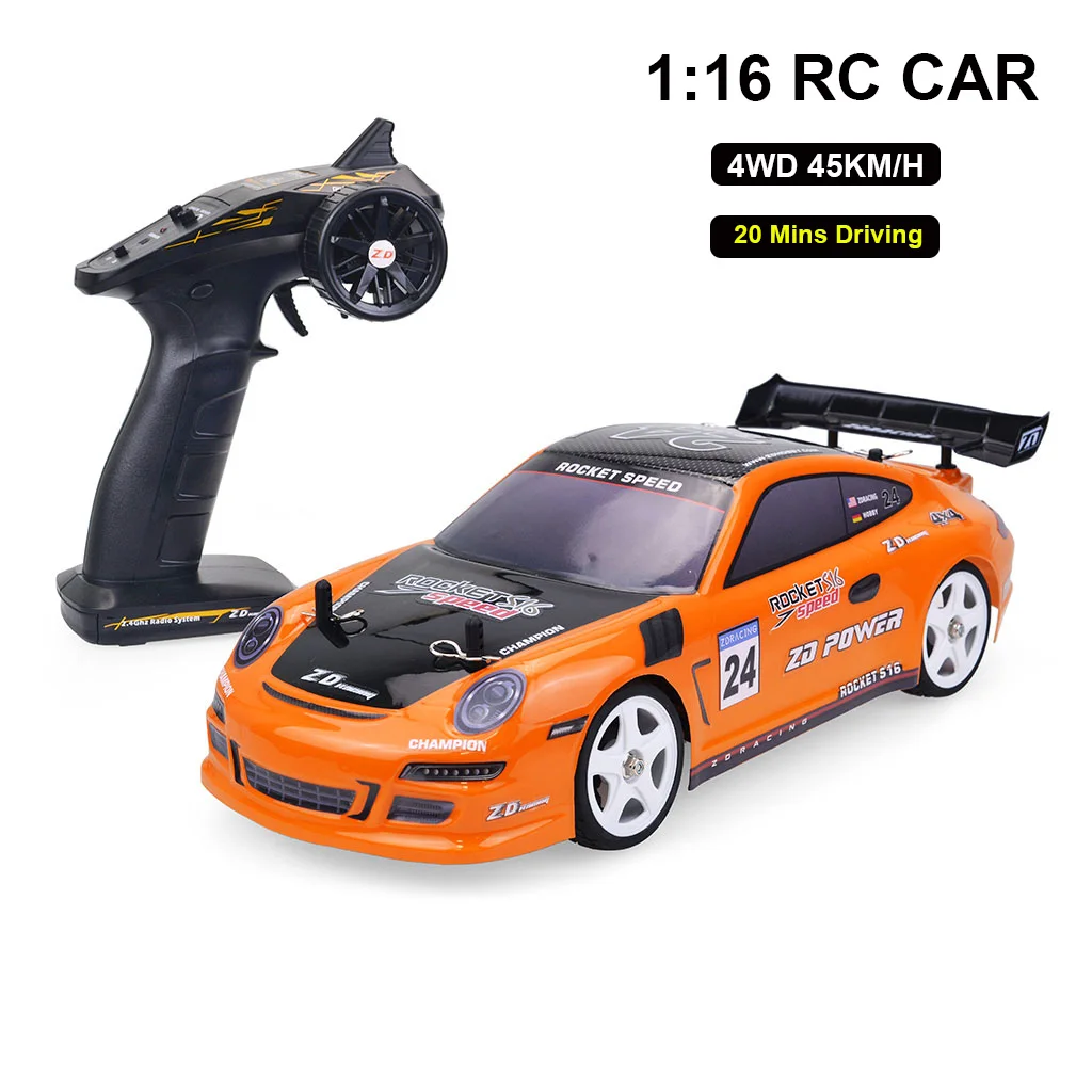 

1/16 RC Car 4WD 2.4G Remote Control Car Stunt Drift 100M Remote Control Racing Car 45km/h High Speed Champion Vehical Gift Toy