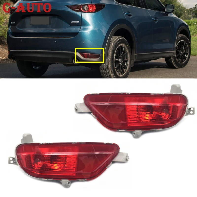 Rear Bumper Reflector Brake light For Mazda CX-5 CX5 2017 2018 2019 2020 Rear Fog Light bumper reflector Fog Lamp Warning Light