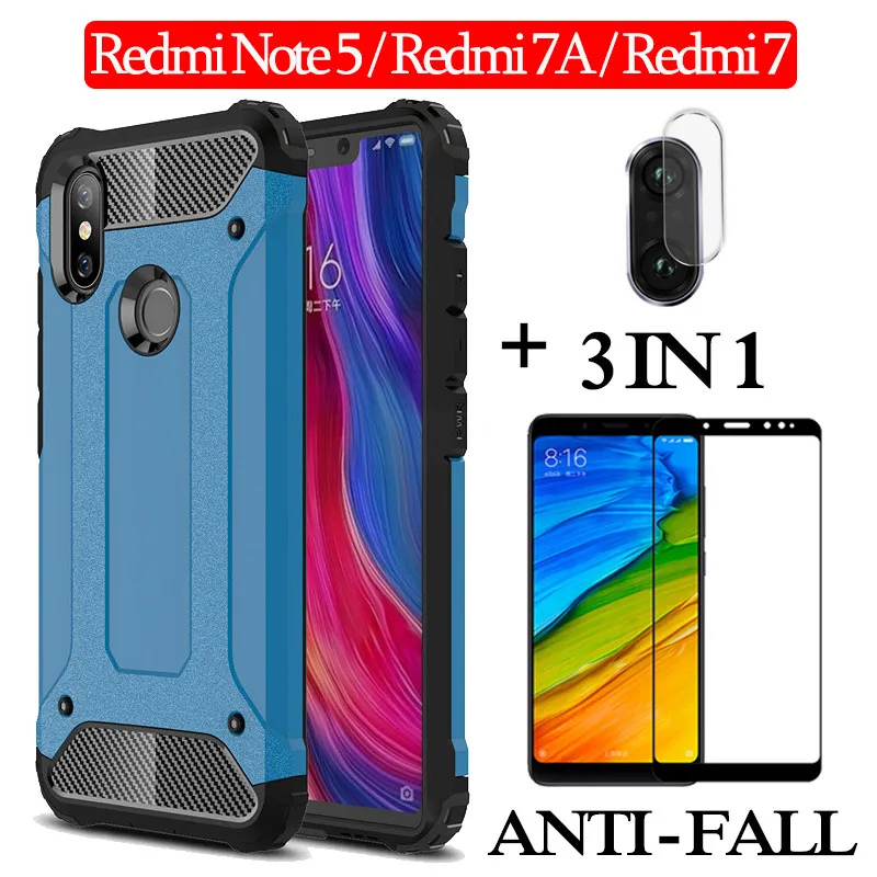 защитный чехлы на редми 7a Redmi Note 5 Жесткий чехол для телефона 7A полное покрытие