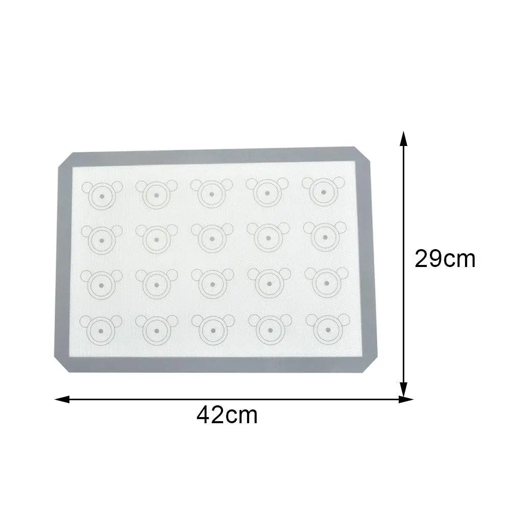 

Non Stick Silicone Baking Mat Oven Sheet Fondant Bakeware Sheet Tools Pad Dough Baking Mats Pastry Tools Roll 42cm*29cm Cak L5P4