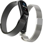 Магнитный браслет из нержавеющей стали для Xiaomi Mi Band 4 5 6