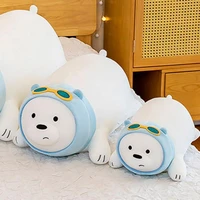 lovely bear plush animals cute cartoon cotton stuffed doll cushion anti stress accompany sleeping pillow toys for children