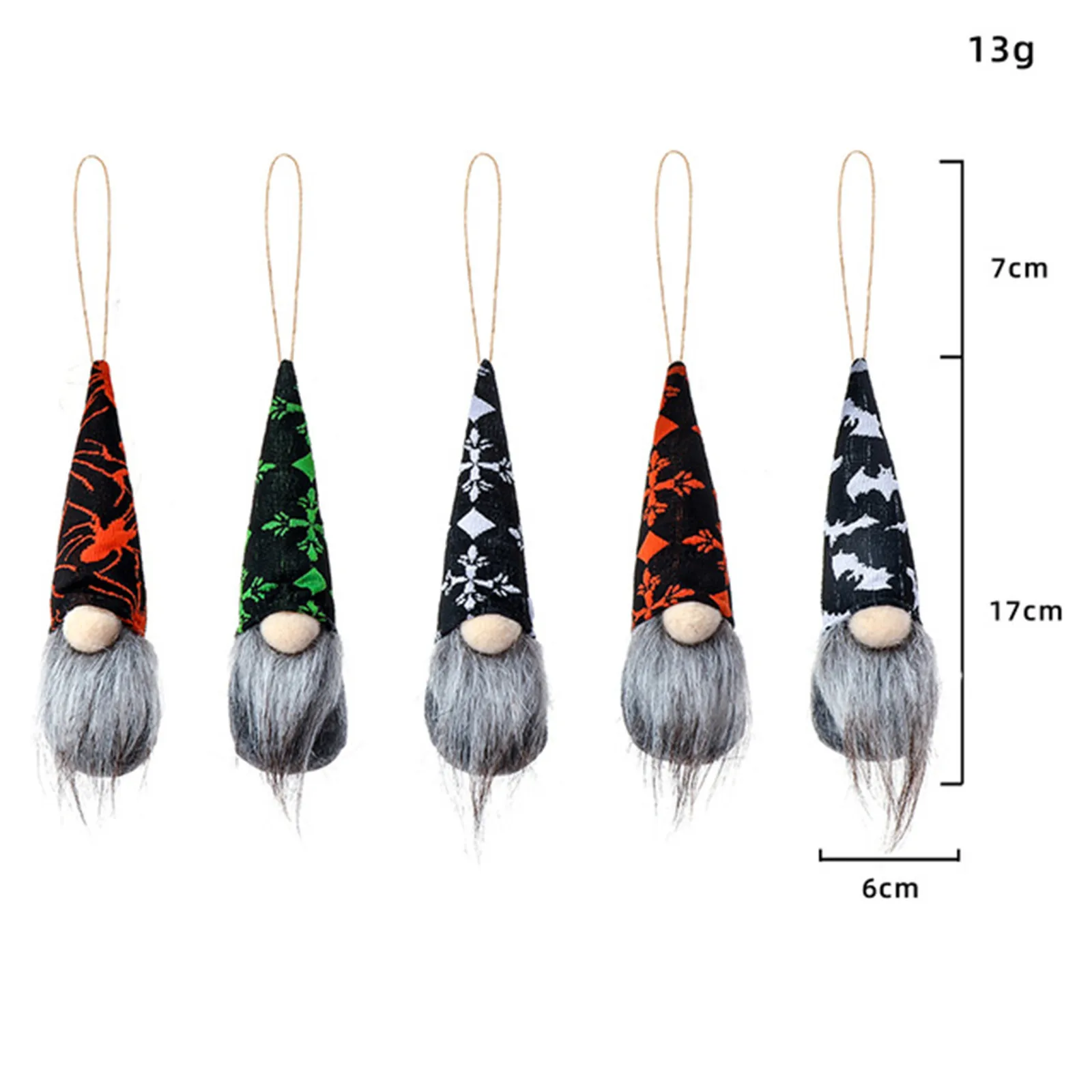 

2PCS Halloween decoration small pendant Halloween faceless doll set Gnomes Decor Ornament Statue for Halloween decoration