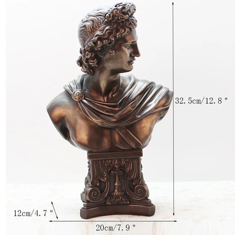

Strongwell Resin Bronze Thinker Statue Character Sculpture Art Figurines Business Gifts Ornaments Home Decoration Accessories
