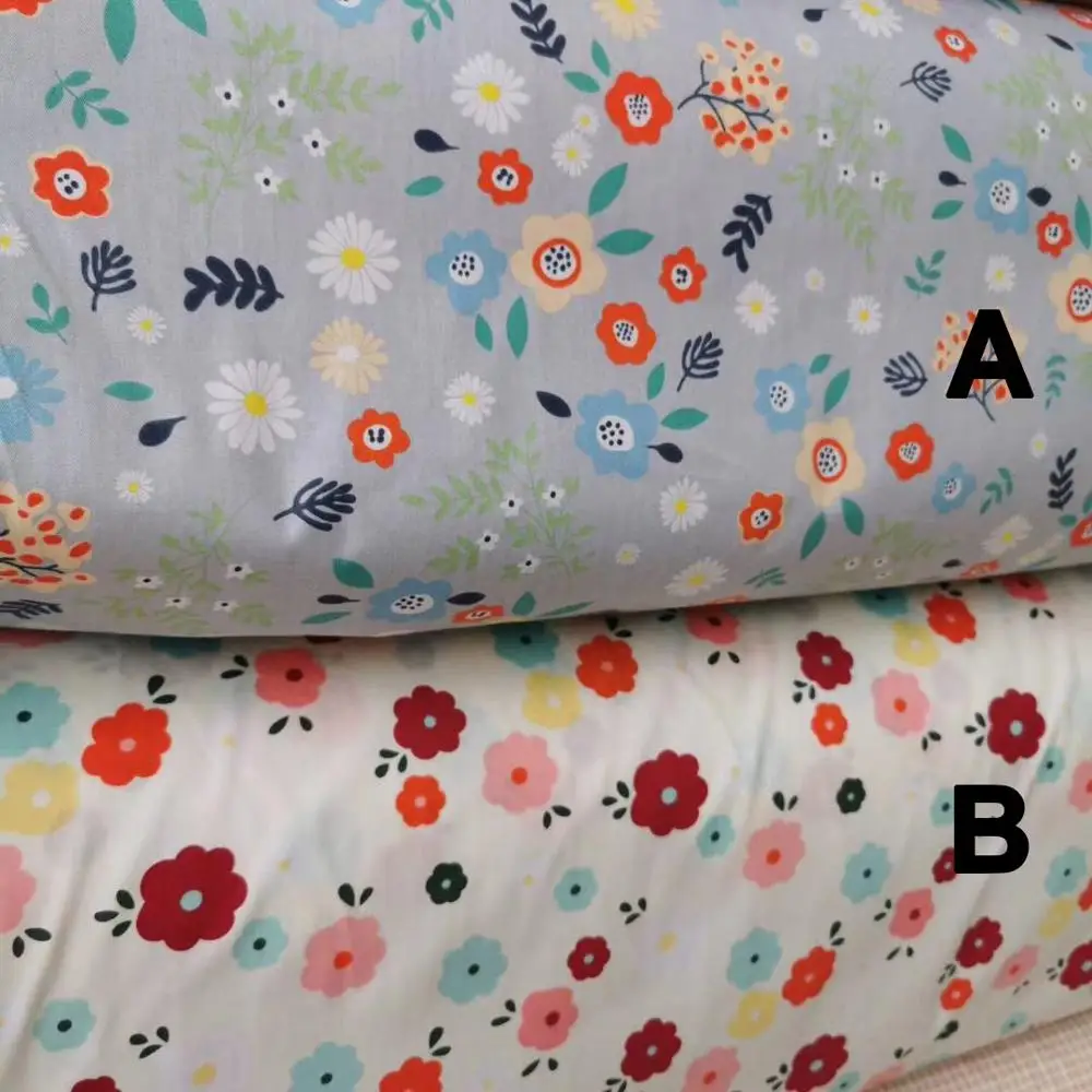 Разноцветная серия цветов хлопковая ткань с принтом для сделай сам квилтинг