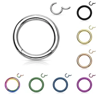 1piece surgical steel tornito nose clicker 16g18g septum piercing clicker ear cartilage pircing earring helix septum cliker ring